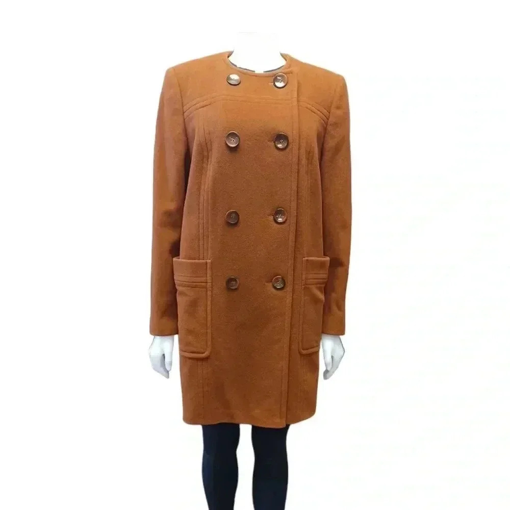 Marks & Spencer Wool Cashmere Blend Car Coat Size 16UK/12US